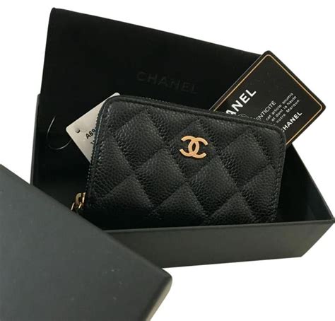 chanel card and phone holder|chanel card holder zip around.